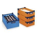 25 x Lehký stohovatelný kontejner, oranžový, 400x295x133 mm