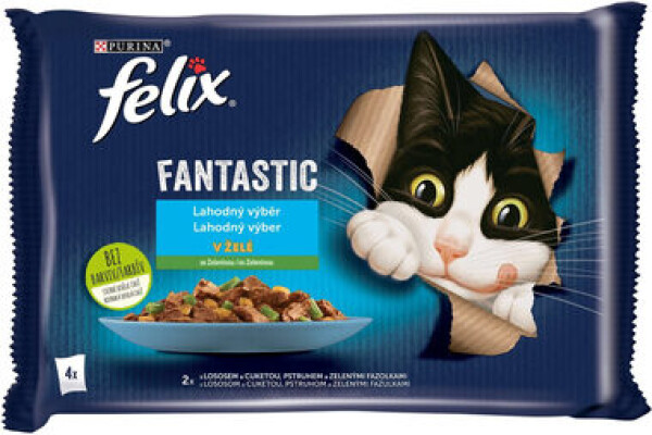 Felix Fantastic losos a cuketa pstruh a fazole 4 x 85 g