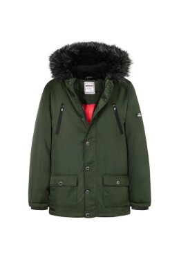 Kabát chlapecký Parka, Minoti, 11COAT 21, khaki - 146/152 | 11/12let
