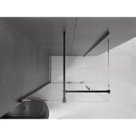 MEXEN/S - Velar sprchový kout 90 x 85, transparent, černá 871-090-085-01-70