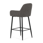 Barová židle, šedá, látka,AUB-V4009 GREY6