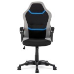 Herní židle, houpací mechanismus, černá látka, KA-L611 BLUE