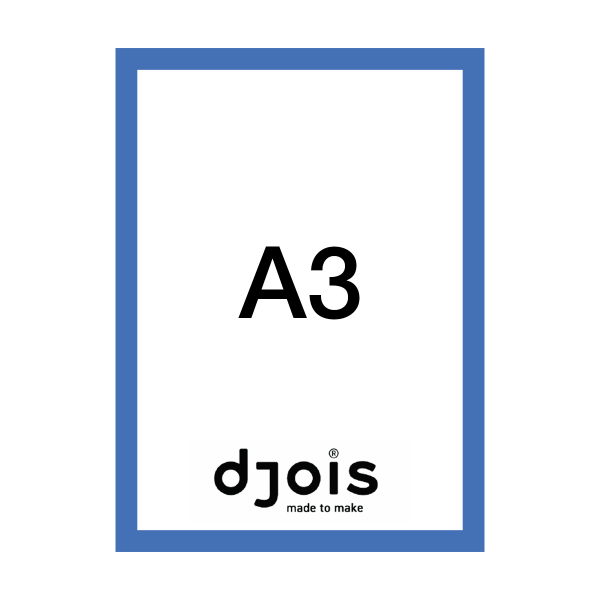 Djois Magneto LEAN, A3, modrý, 10 ks