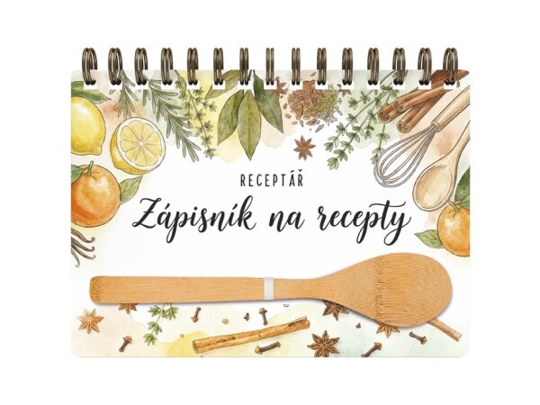 Kniha na recepty s vařečkou 3, 220x158mm, 80 listů,