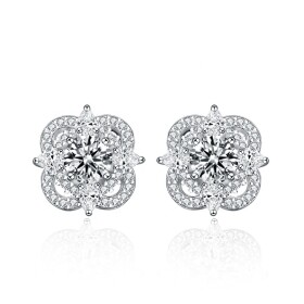 Royal Fashion stříbrné náušnice HA-XEA003-SILVER-MOISSANITE