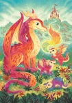 Clementoni PUZZLE Dračí rodinka