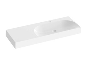 RAVAK - Lite Umyvadlo 120x45 cm, bez přepadu, otvor pro baterii, bílá XJXL1212000