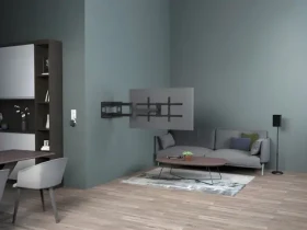 Equip 43"-80" černá / Nástěnný držák TV / výklopný, 4 klouby / VESA 800x400 / nosnost 50 kg (650327)