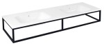 SAPHO - SKA konzole pod umyvadlo/desku 160x22x51cm, černá mat SKA860