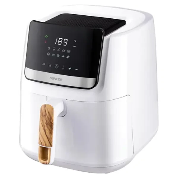 SENCOR SFR 6551WH bílá / Horkovzdušná fritéza / 1600W / 6.5 L / 80 - 200°C (41020406)