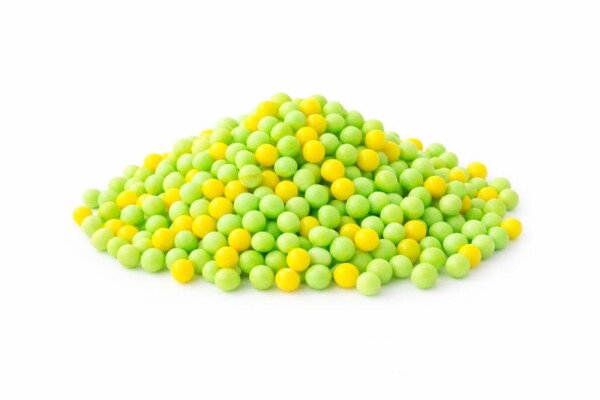 SweetArt cukrové perly žluté a světle zelené 5 mm (40 g)