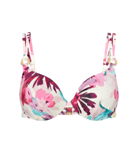 Dámská plavková podprsenka Summer Fleur WP - Triumph tmavá kombinace tyrkysové (M025) 042B