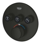 GROHE - Grohtherm SmartControl Termostatická baterie pod omítku, pro 3 spotřebiče, matná černá 291212430
