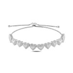 LUNICA Stříbrný náramek srdíčka 0058 0457