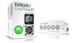 EVOLVEO EasyPhone ID, mobilní telefon pro seniory, bílý