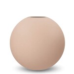 COOEE Design Kulatá váza Ball Blush 10 cm, béžová barva, keramika