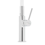 Dřezová baterie SAT se silikonovým ramínkem bílá/chrom SATBSD290B SATBSD290B