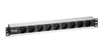 Equip Napájecí lišta 19" 9x černá / Zásuvková lišta / 1U / 2 m / 16 A (333292)