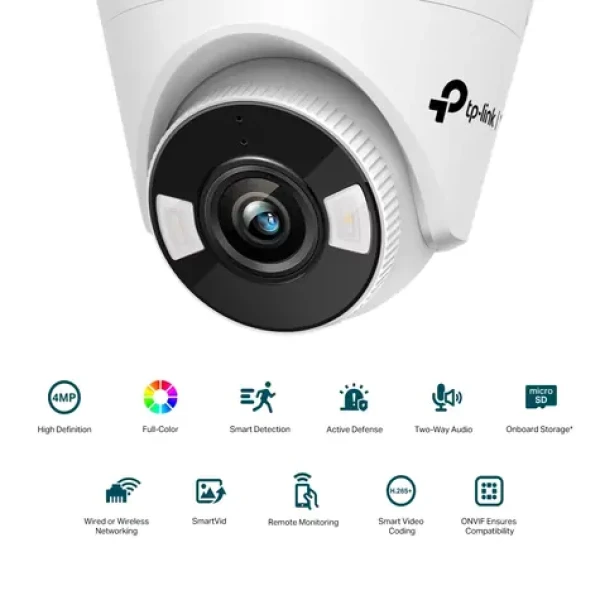TP-Link VIGI C440(4mm) / Vnitřní IP kamera / 2560 x 1440 / Full Color / mikrofon repro / PoE / RJ45 / microSD (VIGI C440(4mm))