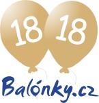 Balónek 18. narozeniny zlatý metalický Balonky.cz Balónek 18. narozeniny zlatý metalický Balonky.cz