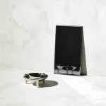 Stoff Nagel Designová miska se svícny STOFF Nagel Chrome, stříbrná barva, kov
