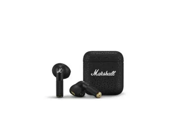 Rozbaleno - Marshall Minor IV černá / Bezdrátová sluchátka s mikrofonem / Bluetooth / rozbaleno (1006653.Rozbaleno)
