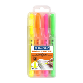 Zvýrazňovače Centropen 2822 - sada 4ks