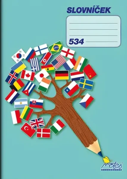 Slovníček 534 / Sešit na slovíčka / A5 / 30 listů / linkovaný (USN534)
