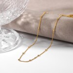 ELENYS Beads Chain – pozlacený náhrdelník 18K žluté zlato Délka: 42+5,5 cm / max. 47,5 cm