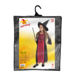 Dětský kostým bordó Čarodějnice, vel. S