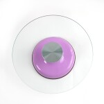 Cake star Otočný stojan skleněný fialový 30cm