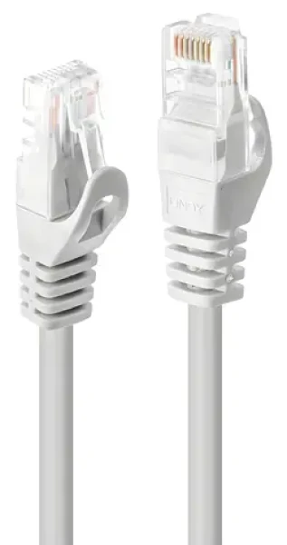 Lindy U/UTP Cat6 bílá / Síťový kabel / 1 m / RJ-45 (48202)