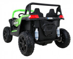 Mamido Dětské elektrické autíčko Buggy UTV Strong 24V nafukovací kola zelené
