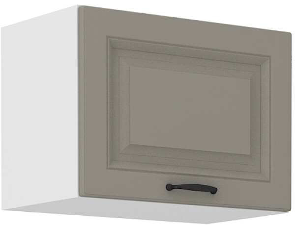 Horní skříňka nad digestoř Stilo 50 GU-36 1F Barva korpusu: Bílá, Barva dvířek: Clay Grey