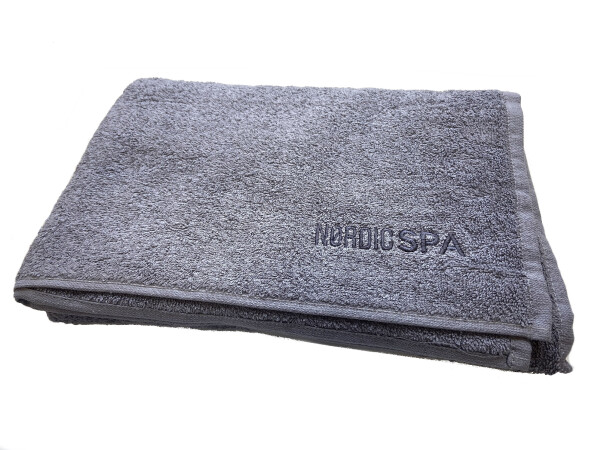 Saunová osuška NordicSPA - GREY, froté, 100x180 cm