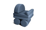 SHAPPY Dětský pěnový houpací taburet SHAPPY ORIGINAL Barva: Dark Grey