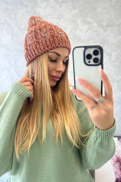 Fleecová čepice Melisa K241 červená UNI