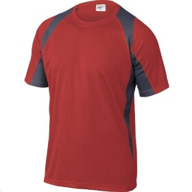 Triko BALI pánské, XXL-červená/šedá, 100% polyester 160 g/m2, XXL- červená/šedá
