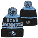 Outerstuff Dětská zimní čepice Utah Mammoth NHL Puck Pattern Cuffed Pom