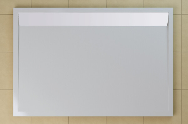 SanSwiss WIA 90 150 04 04 Sprchová vanička obdélníková 90×150 cm bílá, kryt bílý, skládá se z WIA 90 150 04 a BWI 150 04 04