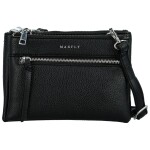 Trendy dámská koženková crossbody kabelka MaxFly Silverio, černá