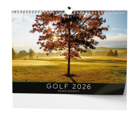 Nástěnný kalendář 2026 Baloušek - Golf - české resorty