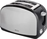 ECG ST 968 stříbrný / topinkovač / 900 W / 2 topinky / 8 stupňů opekání / rozpékání (340810074958)