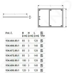 GEBERIT - Setaplano Instalační rám pro sprchové vaničky, 1000x1400 mm, pro 6 nohou 154.484.00.1