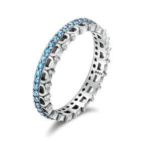 ELENYS Royal Fashion prsten Korunka Blue Velikost: 7 (EU: 54-56)