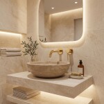 REA - Podomítková vanová baterie Venti Gold REA-B9754