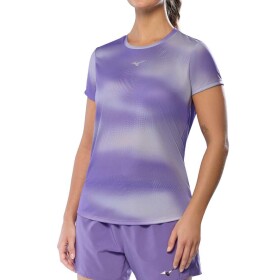 Mizuno Dámské sportovní tričko Core Graphic fialové Thistle - Běžecké tričko Mizuno Core Graphic tee J2GAC20883 Velikost textilu: S