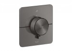 AXOR - ShowerSelect ID Termostatická baterie pod omítku, pro 2 spotřebiče, kartáčovaný černý chrom 36755340