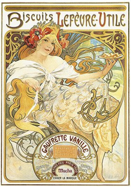 Magnet Mucha Biscuits Lefévre