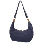Trendy textilní dámská kabelka na rameno Ester, tmavě modrá